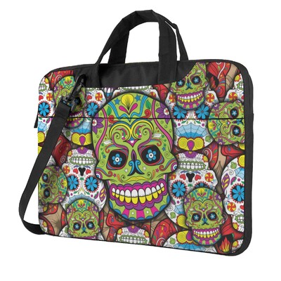 Mehhiko Sugar Skull sülearvutikott Värvilised pealuud lilleprintimine Macbook Air Pro Xiaomi Lenovo Asuse armas põrutuskindel ümbris