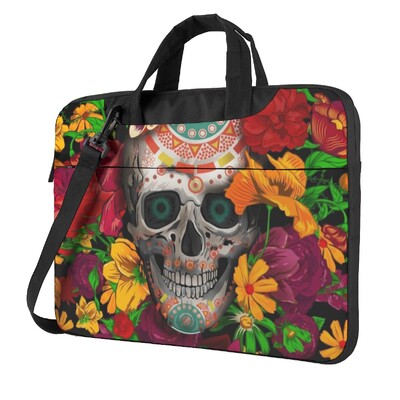 Mehhiko Sugar Skull sülearvutikott Värvilised pealuud lilleprintimine Macbook Air Pro Xiaomi Lenovo Asuse armas põrutuskindel ümbris