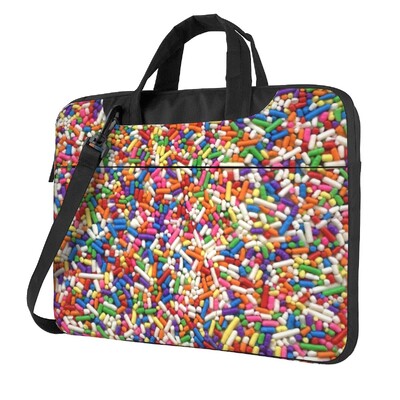 Rainbow Sprinkles laptoptáska Ütésálló tokban Számítógépes táska 13 14 15,6 hüvelykes Crossbody laptoptáska Macbook Pro Airhez