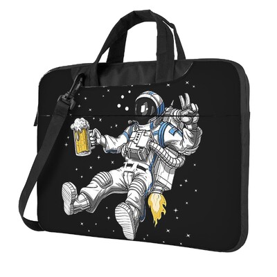 Astronaut Beer P laptoptáska ütésálló tok számítógépes táska 13 14 15,6 hüvelykes kereszttestű notebook tasak Macbook Pro Airhez