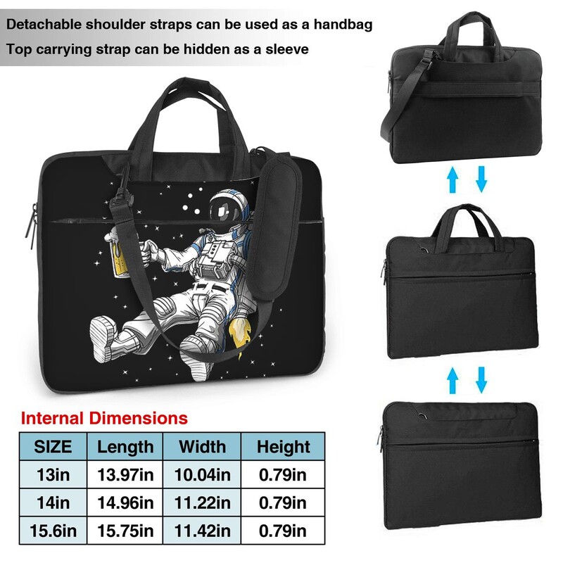 Astronaut Beer P torba za prijenosno računalo, kućište otporno na udarce, torba za računalo 13 14 15,6 inča torbica za prijenosno računalo za Macbook Pro Air
