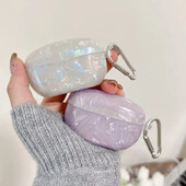 Ins modna zaštitna torbica za slušalice s uzorkom školjke za Sony WF-1000XM5 mekana TPU kutija za punjenje slušalica protiv pada Zaštitni poklopac