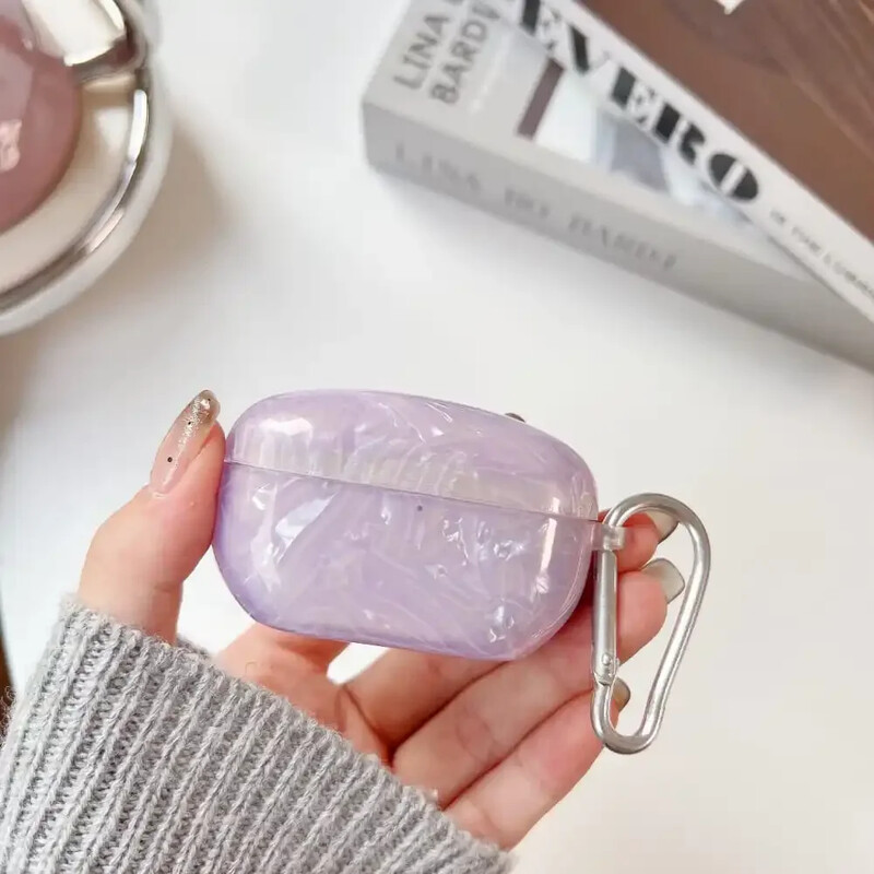 Ins modna zaštitna torbica za slušalice s uzorkom školjke za Sony WF-1000XM5 mekana TPU kutija za punjenje slušalica protiv pada Zaštitni poklopac