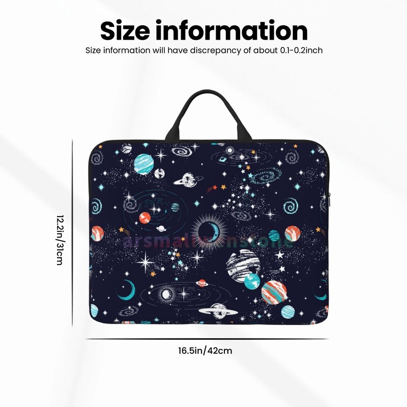 Space Planet Torba za prijenosno računalo Vodootporna velika torbica za prijenosno računalo Torba za računalo Uredska poslovna putovanja 14 inča