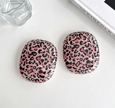 Zaštitna maska s uzorkom leoparda za Airpods Max Mekana silikonska torbica za slušalice Prozirna za Apple Airpods Max slušalice