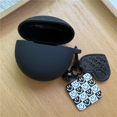 Slatka silikonska torbica za slušalice s privjeskom za ključeve za OPPO Enco Air 2i/BUDS 2 Zaštitna maska za bežične Bluetooth slušalice