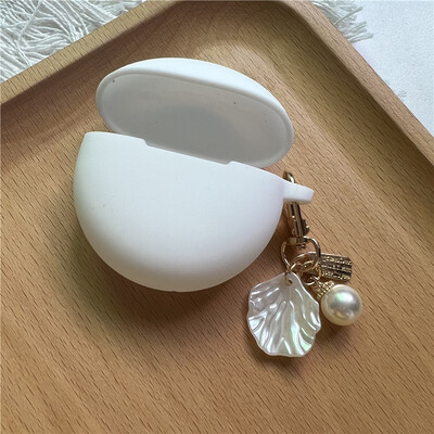 Slatka silikonska torbica za slušalice s privjeskom za ključeve za OPPO Enco Air 2i/BUDS 2 Zaštitna maska za bežične Bluetooth slušalice