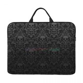 Gothic Black Skull Torba za prijenosno računalo Vodootporna velika torbica za prijenosno računalo Torba za računalo Uredska poslovna putovanja 14 inča