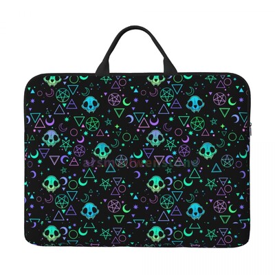 Gothic Black Skull Torba za prijenosno računalo Vodootporna velika torbica za prijenosno računalo Torba za računalo Uredska poslovna putovanja 14 inča