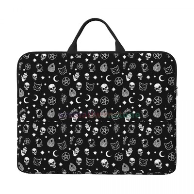 Gothic Black Skull Torba za prijenosno računalo Vodootporna velika torbica za prijenosno računalo Torba za računalo Uredska poslovna putovanja 14 inča