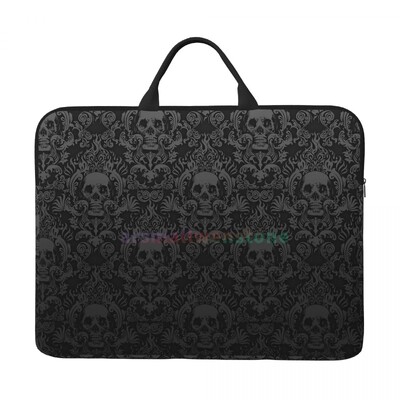 Gothic Black Skull Torba za prijenosno računalo Vodootporna velika torbica za prijenosno računalo Torba za računalo Uredska poslovna putovanja 14 inča