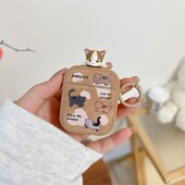 Slatka mačka smeđa futrola za AirPods 4 Airpod 1 2 3 Pro Pro2 Bluetooth slušalice Kutija za punjenje Zaštitna maska za slušalice