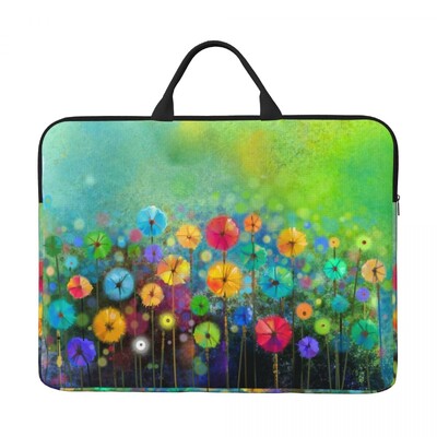 Torba za prijenosno računalo sa šarenim cvijetom Vodootporna velika torbica za prijenosno računalo Torba za računalo Uredska poslovna putovanja 14 inča