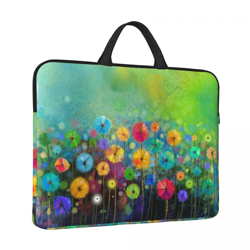 Torba za prijenosno računalo sa šarenim cvijetom Vodootporna velika torbica za prijenosno računalo Torba za računalo Uredska poslovna putovanja 14 inča