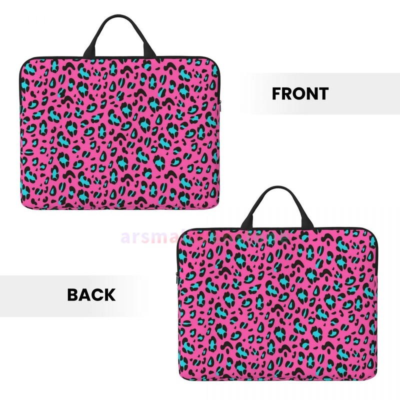Torba za prijenosno računalo s uzorkom leoparda Torba za računalo Uredska poslovna putovanja 14 inčna vodootporna velika torbica za prijenosno računalo