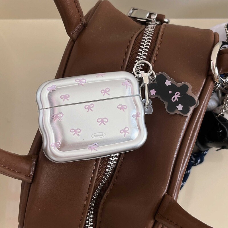 Valovita torbica za slušalice visokokvalitetna neklizajuća bežična bluetooth kutija za punjenje slatka mašna privjesak zec za apple airpods 1 3 pro 2nd 2