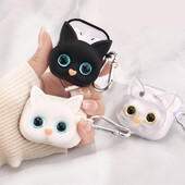 Crno bijela slatka mekana futrola za punjenje slušalica za Airpods 3 Ins Line Cat Bluetooth mekana silikonska maska za Airpods 1 2 Pro torbe