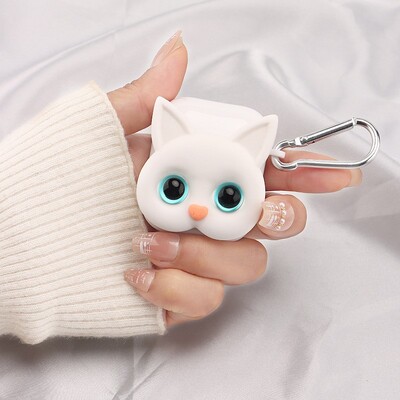 Crno bijela slatka mekana futrola za punjenje slušalica za Airpods 3 Ins Line Cat Bluetooth mekana silikonska maska za Airpods 1 2 Pro torbe