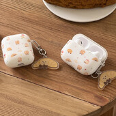 Cartoon Croissants torbica za slušalice za Apple Airpods Pro 2 3 4 Poklopac Silikonske futrole za punjenje slušalica za Apple Airpod Capa soft