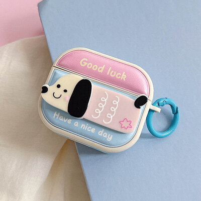 Cartoon Cat Dog Χαριτωμένη έγχρωμη θήκη ακουστικών Bluetooth για AirPods 1 2 3 Pro 2 4 ANC Pro2 Προστατευτικό κάλυμμα με μπρελόκ