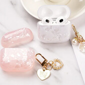Θήκη για μπρελόκ Girl Pearl Shell 2024 για AirPods 4 Θήκη για AirPods 4 Generation Airpod 4η Θήκη Silicone Capa