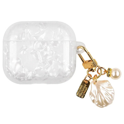 Θήκη για μπρελόκ Girl Pearl Shell 2024 για AirPods 4 Θήκη για AirPods 4 Generation Airpod 4η Θήκη Silicone Capa
