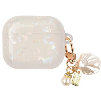 Θήκη για μπρελόκ Girl Pearl Shell 2024 για AirPods 4 Θήκη για AirPods 4 Generation Airpod 4η Θήκη Silicone Capa