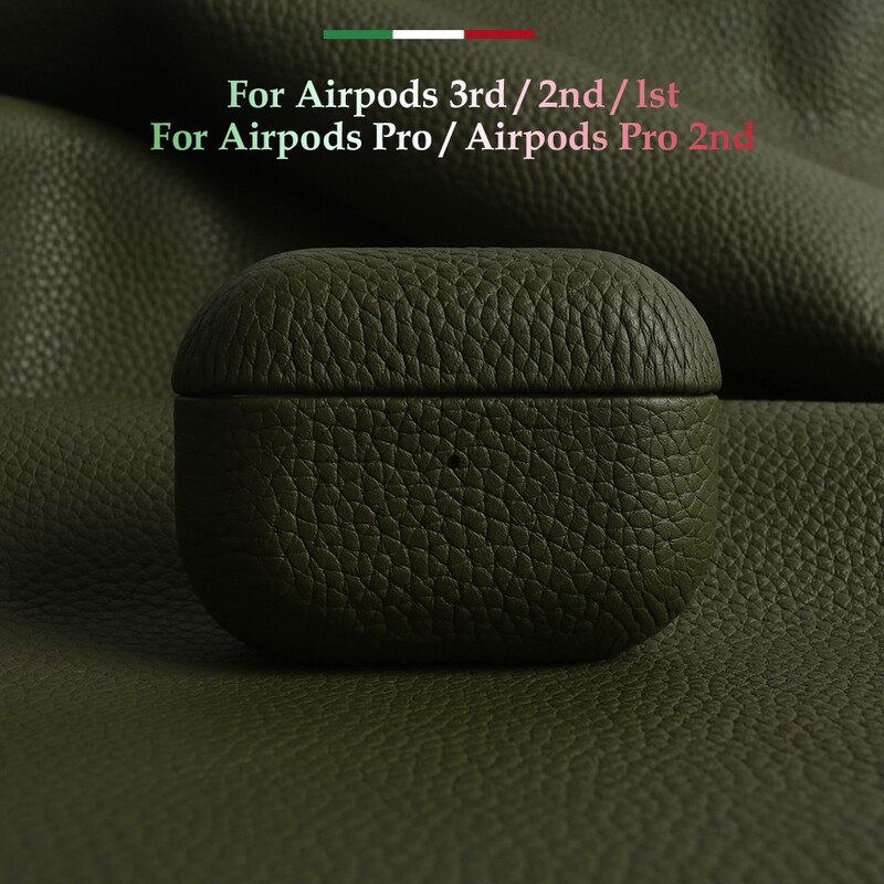 За Airpods Pro Калъф Калъф от 100% естествена кожа За Airpods 3 / 2 / Pro2 Калъфи за защитна кутия Калъф за AirPods Кутия за зареждане от телешка кожа