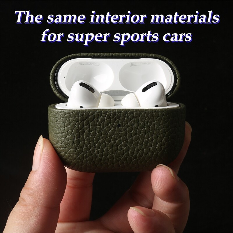 За Airpods Pro Калъф Калъф от 100% естествена кожа За Airpods 3 / 2 / Pro2 Калъфи за защитна кутия Калъф за AirPods Кутия за зареждане от телешка кожа