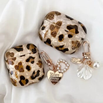 Θήκες Pearl Earphone For Airpods 4 Leopard Pendant Headphone Protective Cover For Apple For Airpod 3 Pro 2 1 3rd Generation