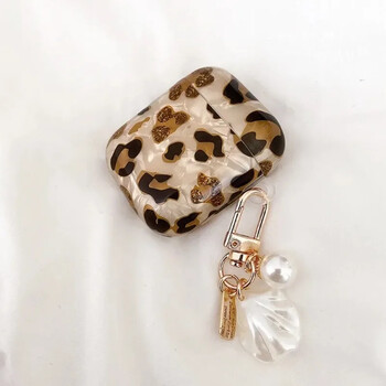 Θήκες Pearl Earphone For Airpods 4 Leopard Pendant Headphone Protective Cover For Apple For Airpod 3 Pro 2 1 3rd Generation