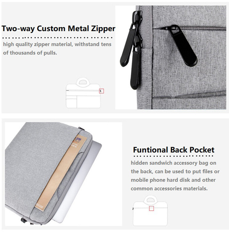 Vodootporan univerzalni navlaka za torbu za prijenosno računalo 11 12 13 14 15 15,6 inča prijenosno računalo za Macbook Računalo Ručna torba Aktovka Putna torba