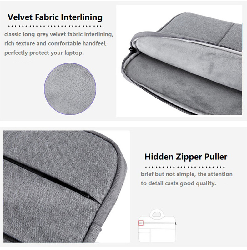 Vodootporan univerzalni navlaka za torbu za prijenosno računalo 11 12 13 14 15 15,6 inča prijenosno računalo za Macbook Računalo Ručna torba Aktovka Putna torba