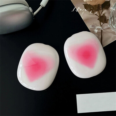 Y2k Smudge Love Heart Защитен калъф за Apple Airpods Max Калъф за слушалки Силиконови слушалки за Airpods Max Case Аксесоари