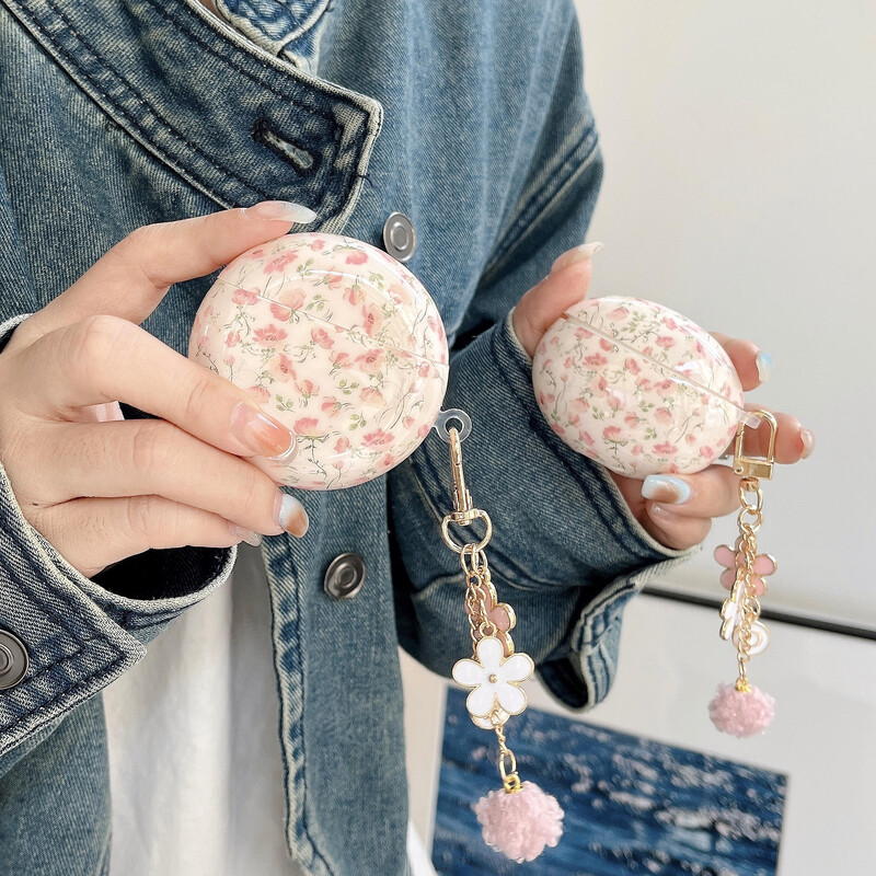 1 tk täisprinditud lilledega kõrvaklappide ümbrised HUAWEI FreeBudsi 3/ 4/ 5i seeria kaitsekattega kõrvaklappide tarvikute kaitsekarbi jaoks