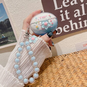 2024. Poklopac za slušalice za Huawei Freebuds 6i /5i. Simpatični cvijet, leptir, dizajn slatkiša, prozirna torbica za slušalice s lancem za zapešće