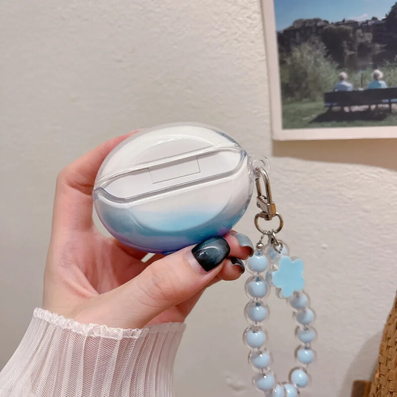 2024. Poklopac za slušalice za Huawei Freebuds 6i /5i. Simpatični cvijet, leptir, dizajn slatkiša, prozirna torbica za slušalice s lancem za zapešće