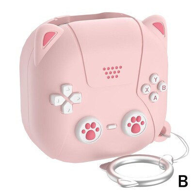 Zaštitna maska za slušalice od tekućeg silikona prikladna za Samsung Galaxy Buds Live/Buds 2/ Pro/2 Pro/Buds FE Cute Cat Style