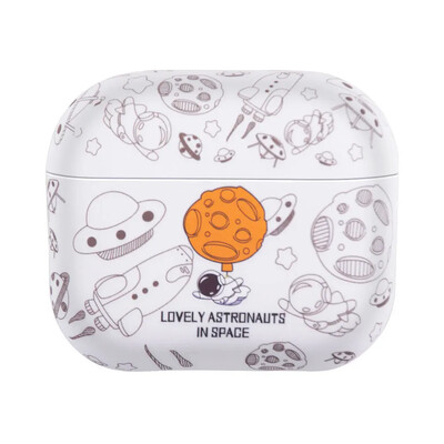 Μαλακή θήκη ακουστικών Astronaut Space Moon για Airpods 4 2024 3 2 1 Pro 2 Κάλυμμα ακουστικών για Air Pods Pro2 3ης γενιάς Custodia