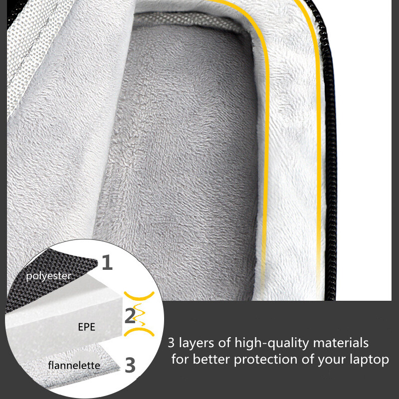 Vodootporna torba za prijenosno računalo za Macbook Pro Air Lenovo ASUS Hp Dell 13.3 14 15.6 16 inča Poklopac za prijenosno računalo Pink Grey Black