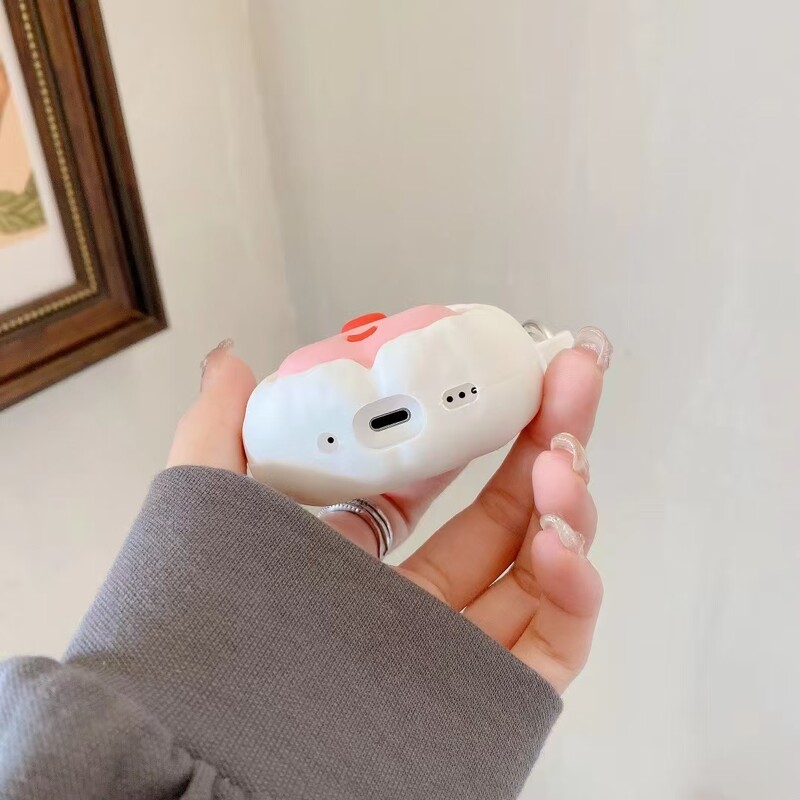 Animacinis filmas Little Beaver in Rabbit Hat silikoninis ausinių dėklas Airpods 1 2 3 4 Pro Pro 2 Accessories dangtelis