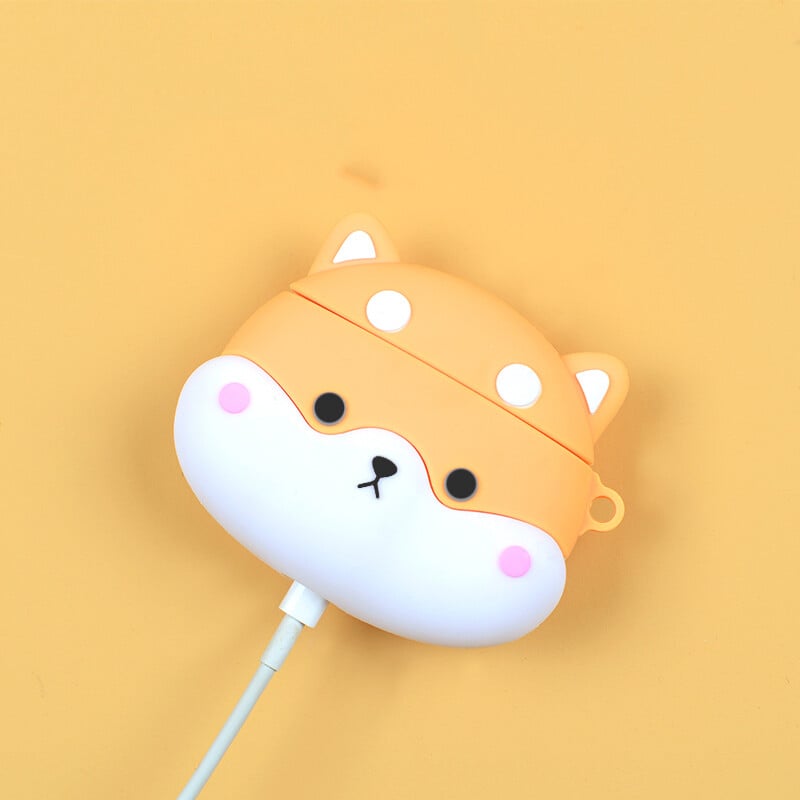 Vāciņš AirPods 4 2024 Black Duck austiņu maciņam AirPods Pro 1 2 3 Silikona mīkstais korpuss bezvadu austiņām Airpods 3