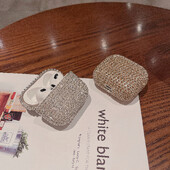 Luksuzna Bling Diamonds Glitter tvrda torbica za Airpods Pro 1 2 3 Dodaci za bežične Bluetooth slušalice za airpods pro 2 Cover