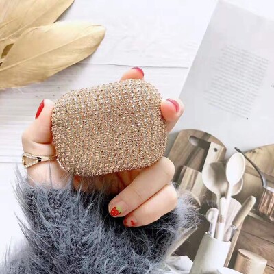 Luksuzna Bling Diamonds Glitter tvrda torbica za Airpods Pro 1 2 3 Dodaci za bežične Bluetooth slušalice za airpods pro 2 Cover