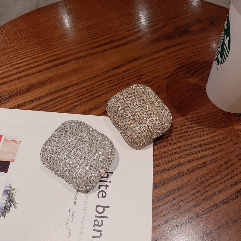 Luksuzna Bling Diamonds Glitter tvrda torbica za Airpods Pro 1 2 3 Dodaci za bežične Bluetooth slušalice za airpods pro 2 Cover