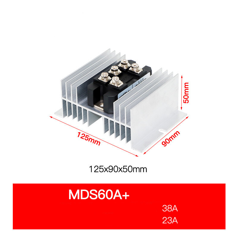 Trifazis lygintuvo modulio komponentas MDS100A1600V tilto kamino 12V aušinimo pagrindo pilnas komplektas 24V tiesioginio srauto įkrovimas