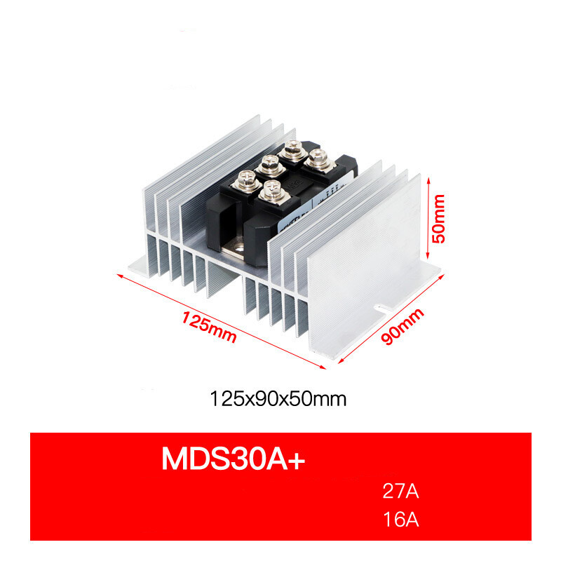 Trifazis lygintuvo modulio komponentas MDS100A1600V tilto kamino 12V aušinimo pagrindo pilnas komplektas 24V tiesioginio srauto įkrovimas