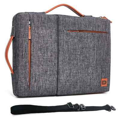 DOMISO torbica za prijenosno računalo na rame za prijenosno računalo od 10", 13", 14", 156", 17 inča s višestrukim džepovima