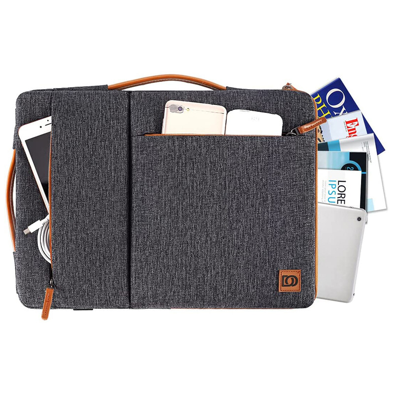 DOMISO torbica za prijenosno računalo na rame za prijenosno računalo od 10", 13", 14", 156", 17 inča s višestrukim džepovima