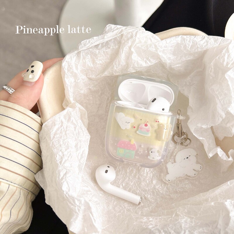 Crtani mačka pas medvjed obitelj slatka torta slatka torbica za slušalice za apple airpods 4 3 2 pro 2nd 1 bežična bluetooth kutija za punjenje